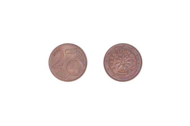 istock German money bronze. 2 Euro Cent coin from 2012. 1369725027