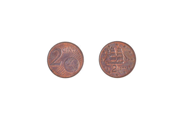 istock Greek money bronze. 2 Euro Cent coin from 2008. 1369725211
