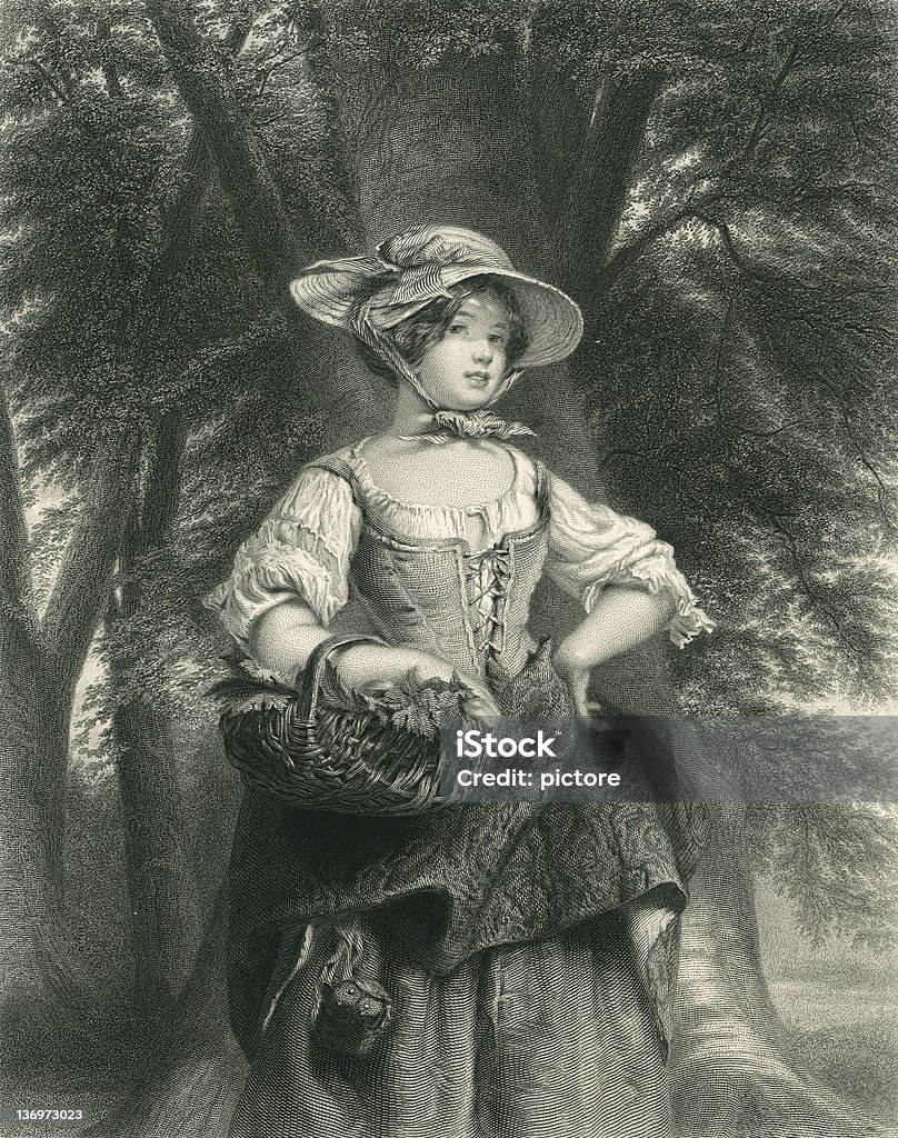Jovem mulher - Royalty-free 1865 Ilustração de stock