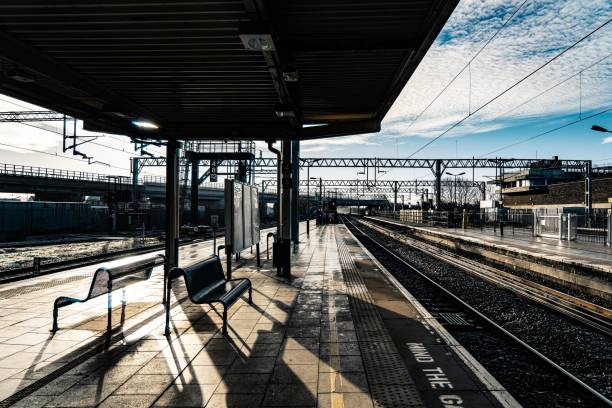 istock View of a railway station, UK 1369734734