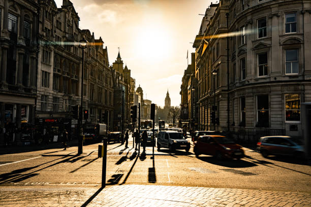 Big Ben and Whitehall from Trafalgar Square, London