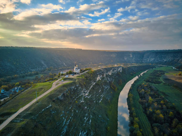istock Old Orhei Monastery in Moldova Republic. Aerial view 1369735744