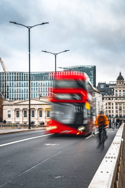 istock Commuters at Dusk with movement blur, London 1369737403