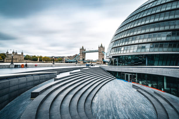 City Hall and the surrounding buildings.