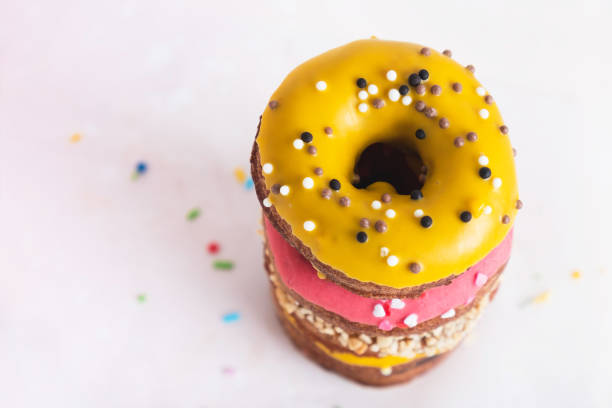 Delicious dessert, food background.