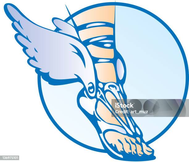 Foot Stock Illustration - Download Image Now - Adult, Ankle, Art