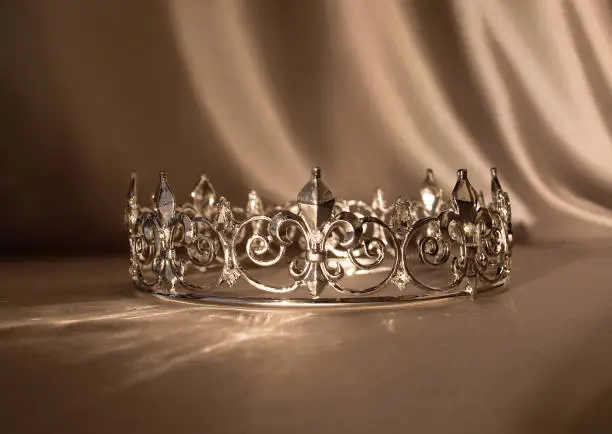 Luxury golden crown. King and queen