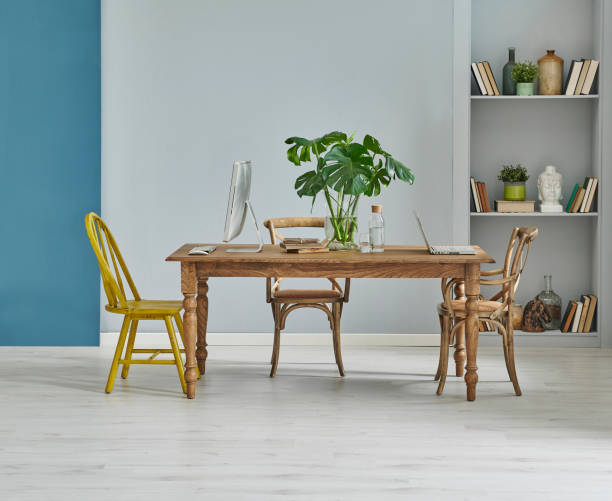istock home modern home office and decorative living room style. 1369755729