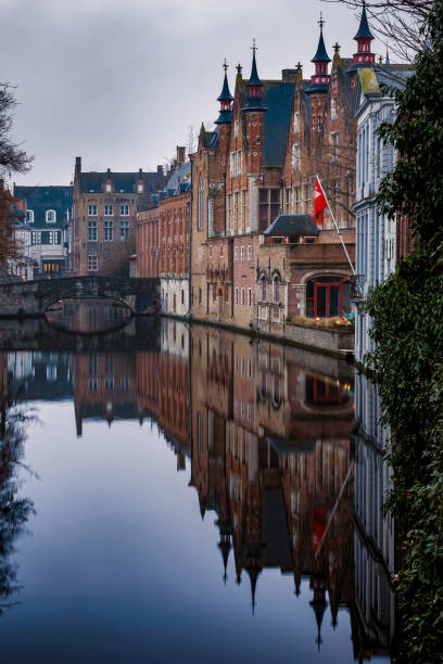 The city of Bruges, Belgium stock photo