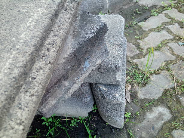 istock paving bricks piled up on the side of the road 1369762264
