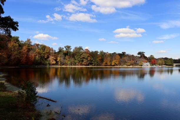 istock Fall Season at the Lake 1369776181