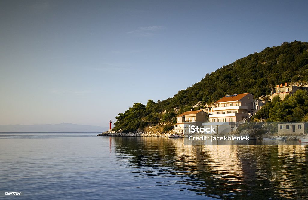Piękny widok na dock w Chorwacji - Zbiór zdjęć royalty-free (Bez ludzi)