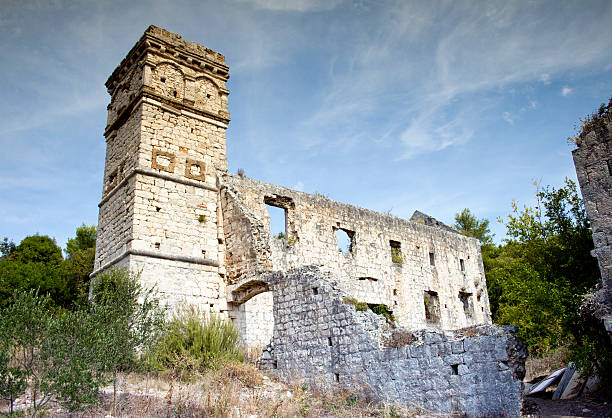 Scedro island in Croatia stock photo