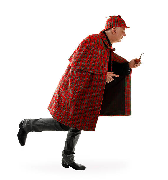 istock Detective Sherlock Holmes is running 136978425