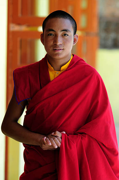 istock Tibetan student monks, Jonangpa School  in Kathmandu, Nepal. 136978787