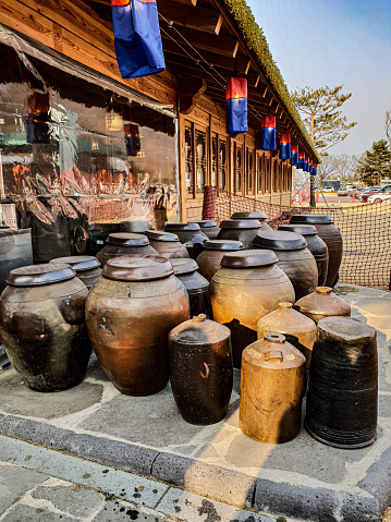 Traditional crock for keeping fermented kimchi
