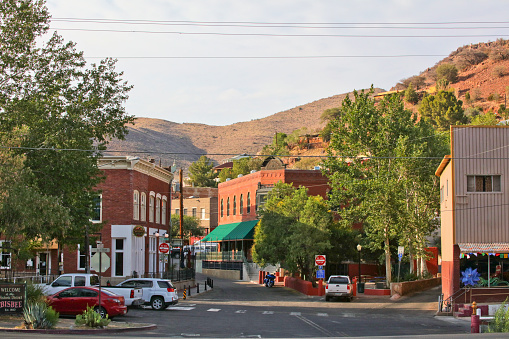Downtown Bisbee, a historic mining town on southern Arizona