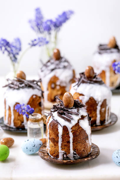 istock Homemade traditionla ortodox Easter cake traditional kulich 1369795148
