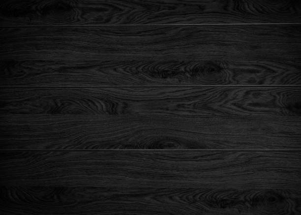 istock Black wood color texture horizontal for background. Surface light clean of table top view. Natural patterns for design art work and interior or exterior. Grunge old white wood board wall pattern 1369800381