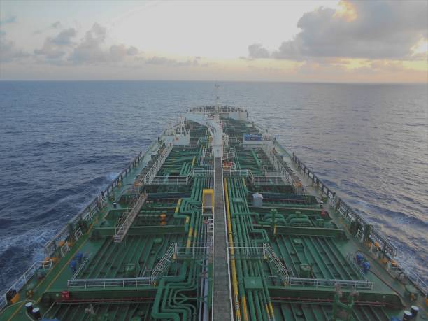 istock Chemical tanker ship underway at sea 1369801182