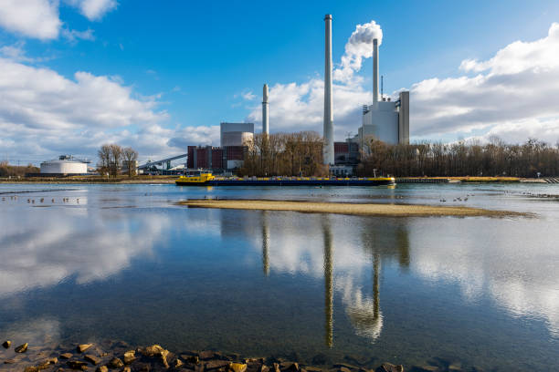 power plant at Rhine River