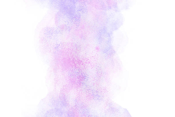 Hand painted texture background with shades of blue, purple and white.