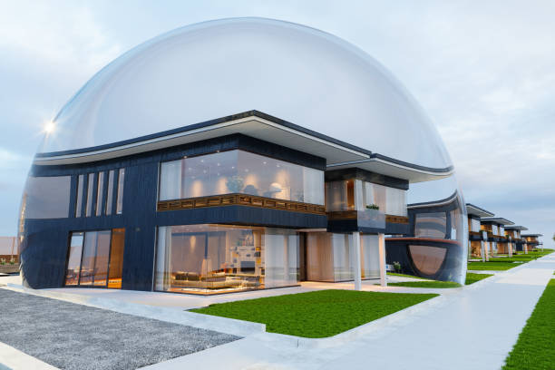 Villa Under Quarantine With A Bubble In Residential District