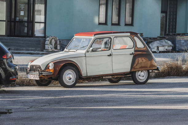 Citroen Dyane, classical french oldimer car from 1970's