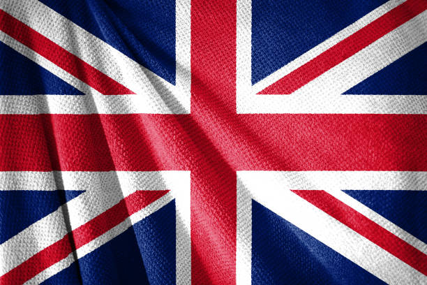 istock United Kingdom flag on towel surface illustration with 1369806540