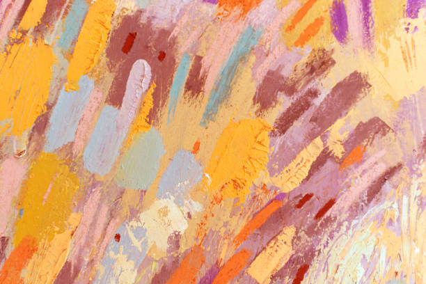 istock Artsy banner template with natural artistic texture. Abstract Brushstroke texture. 1369807448