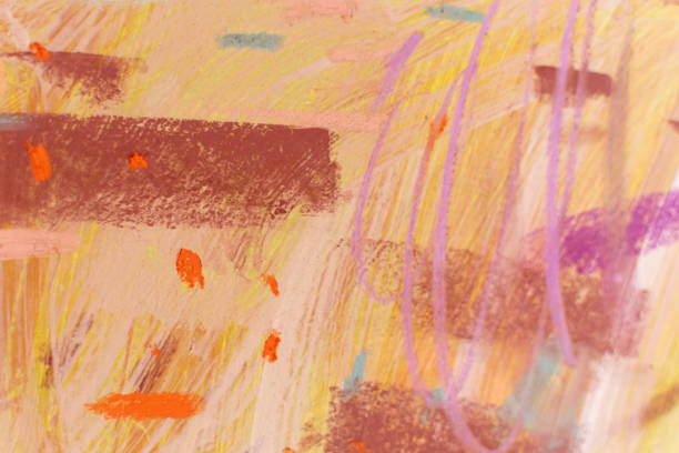 istock Artsy banner template with natural artistic texture. Abstract Brushstroke texture. 1369807542