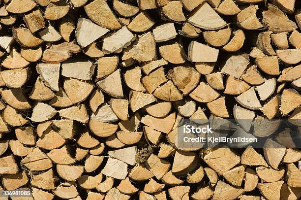 Stack Of Firewood Stock Photo - Download Image Now - Abstract, Backgrounds, Dry