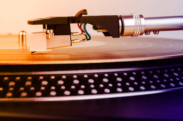 istock Turntable, music from analog records 1369812620
