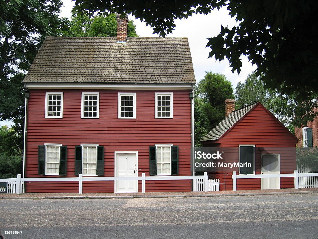 Red House, de la vieille ville de Salem, en Caroline du Nord - Photo de Toit libre de droits