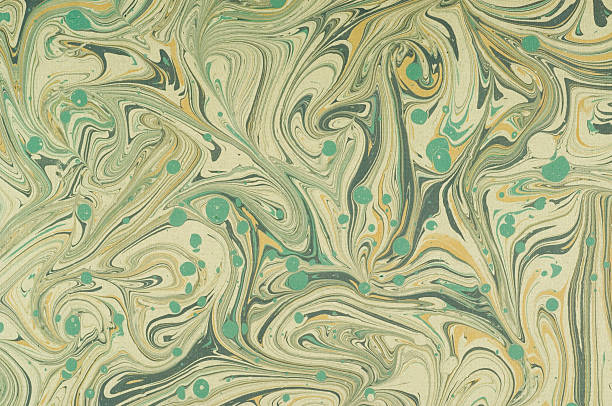 Zielony marbled papieru – zdjęcie