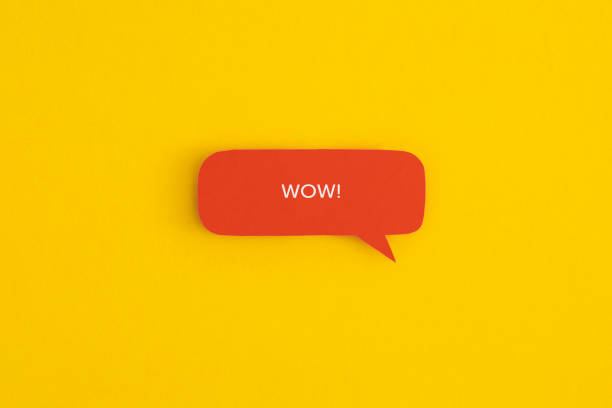 istock Paper speech bubble with the word 