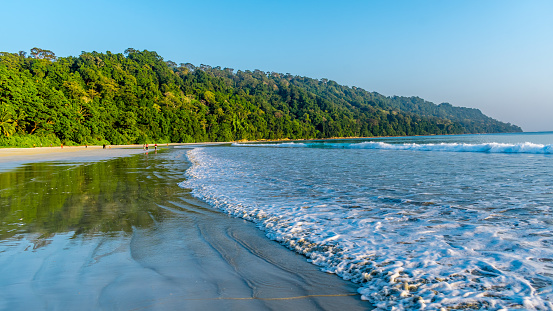 Radhanagar Beach is one of the most famous attractions in Havelock Island and the Andaman and Nicobar Islands