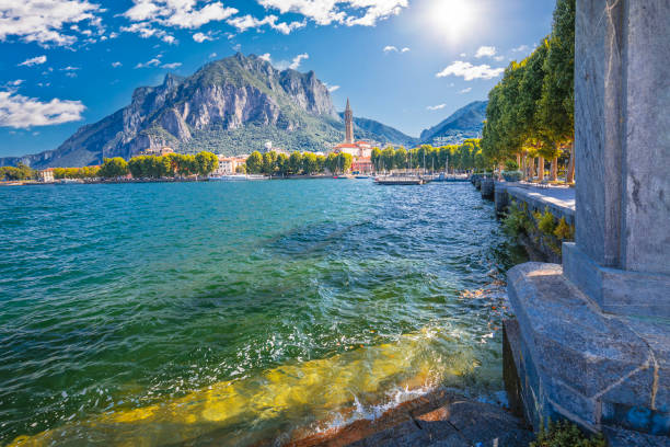 istock Town of Lecco on Como Lake waterfront view 1369843160