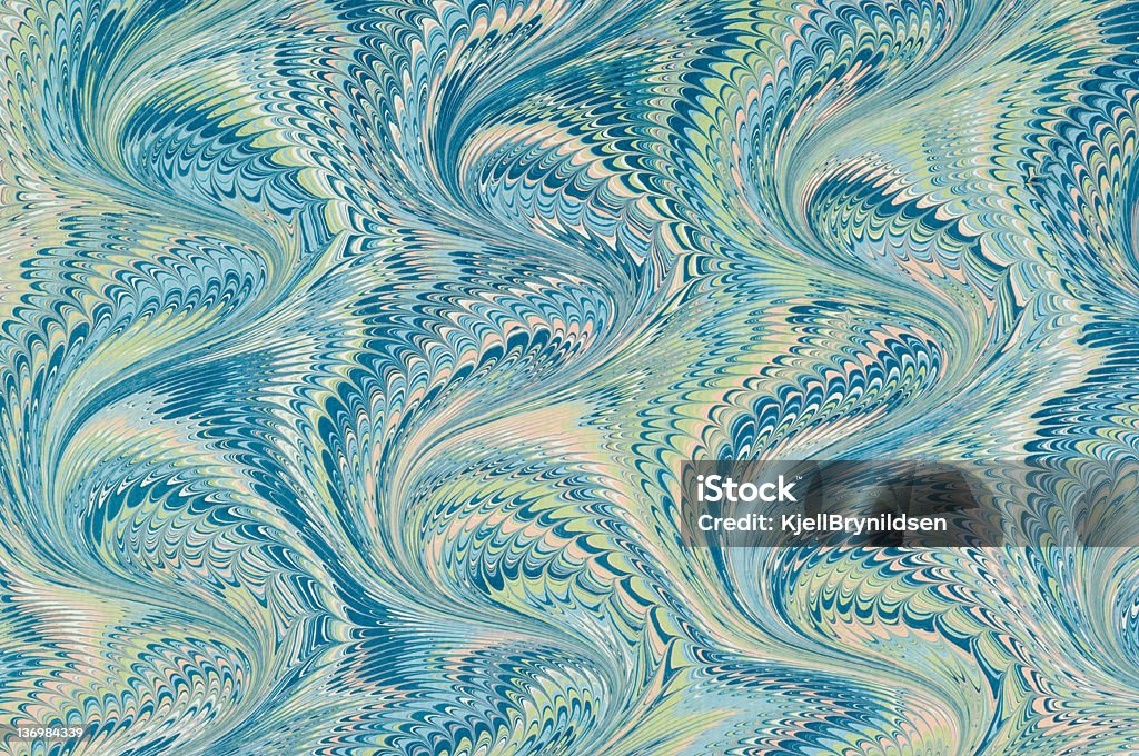 A blue marbled paper background Blue marbled paper Marbled Effect Stock Photo