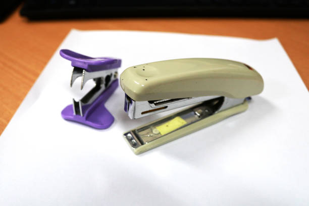 istock A white paperclip or stapler is on the office desk 1369849286