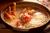 Crab and shrimps porridge