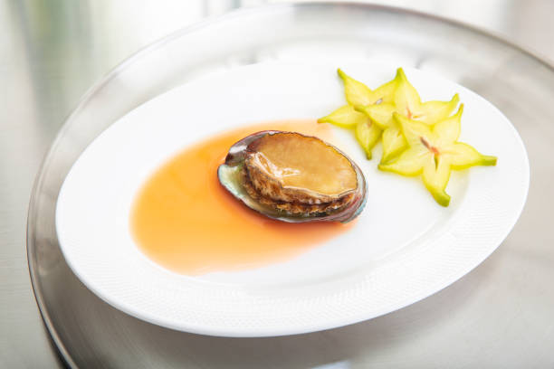 Abalone in brown sauce,seafood dish in China