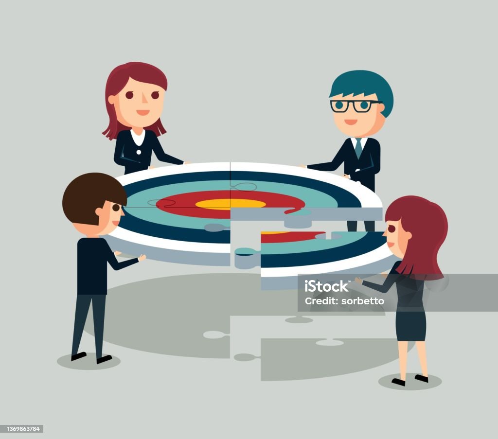 Meet Target. Sign Meet The Target Stock Illustration - Download Image Now - Jigsaw Puzzle ...