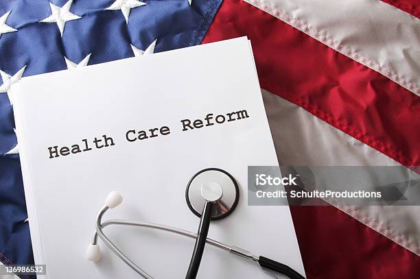 Health Care Reform Bill Law Stock Photo - Download Image Now - Healthcare And Medicine, Reform, American Culture