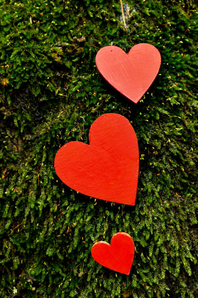 Hearts, shapes and texture stock photo