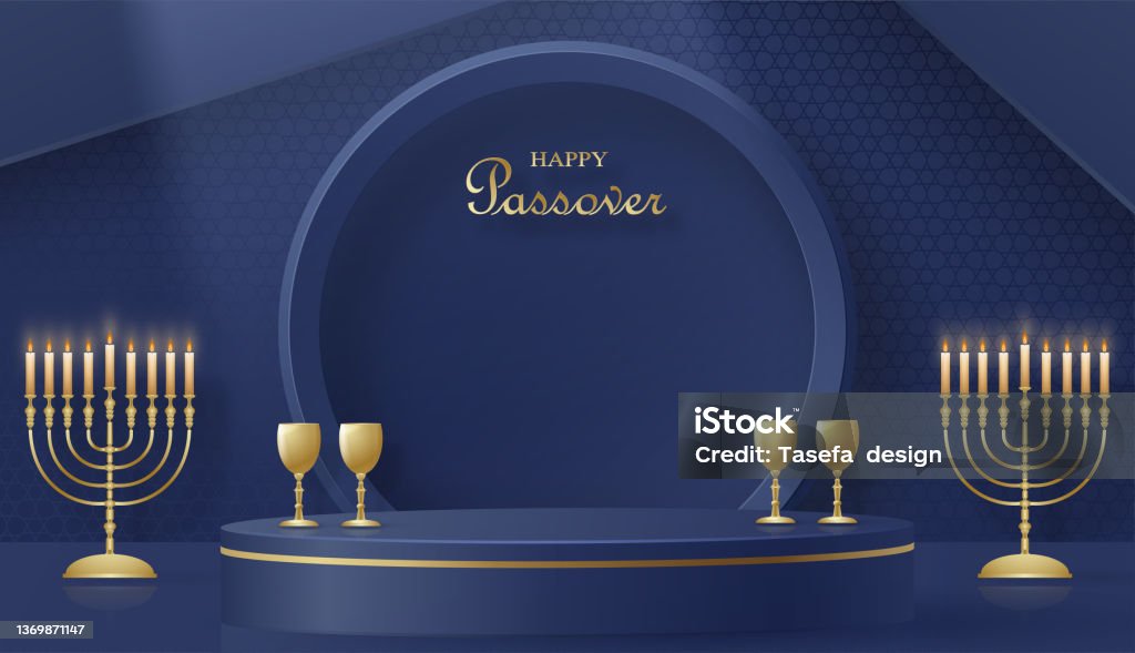 Passover Display Passover Podium 009 Stock Illustration - Download Image Now - Matzo ...