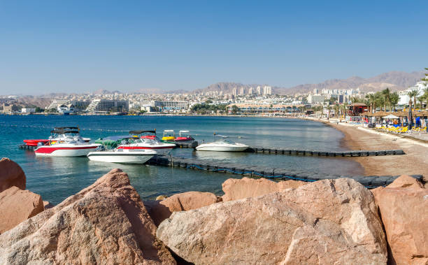 istock Serene day on central beach of Eilat 1369875287