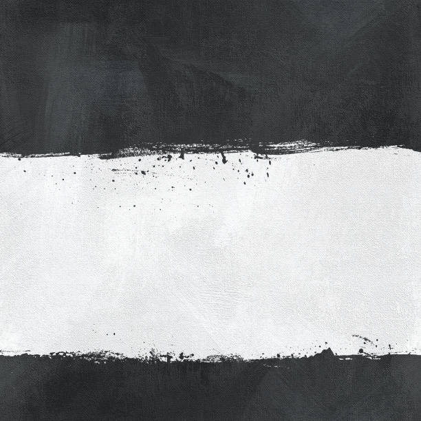 istock Black and white plaster seamless texture, grunge background with brush stroke, wall texture, 3d illustration 1369881395