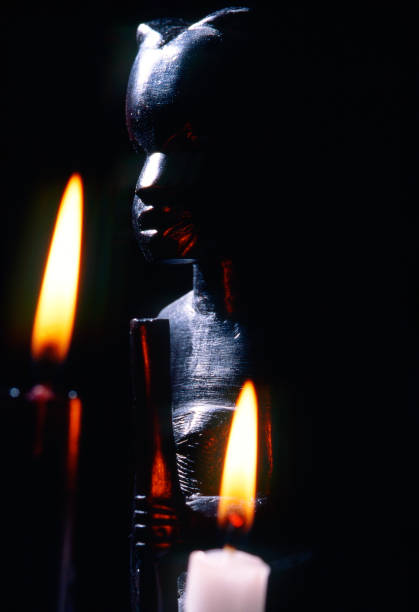 istock closeup of an african statue 1369899621