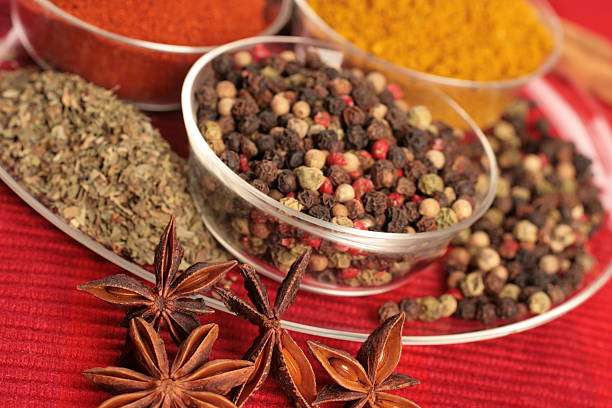 istock Spices in little glass bowl 136990457